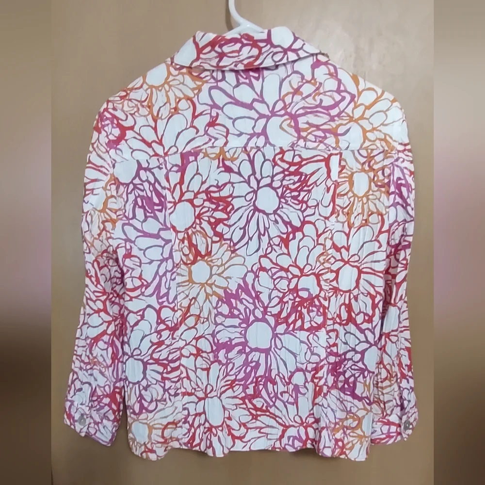 Firm Final price!*Floral Print Jacket(14) - Picture 5 of 8